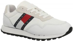 Tommy Hilfiger RETRO LEATHER TJM RUNNER Pánska voľnočasová obuv, biela, veľkosť