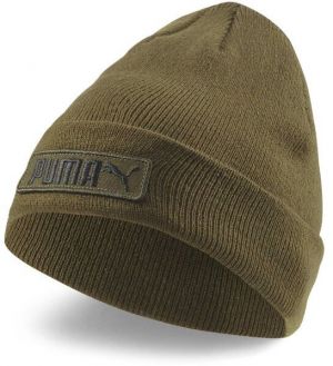 Puma CLASSIC CUFF BEANIE Pánska pletená čiapka, khaki, veľkosť UNI