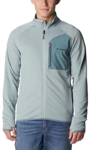 Columbia TRIPLE CANYON FULL ZIP Pánska funkčná mikina, svetlomodrá, veľkosť XXL