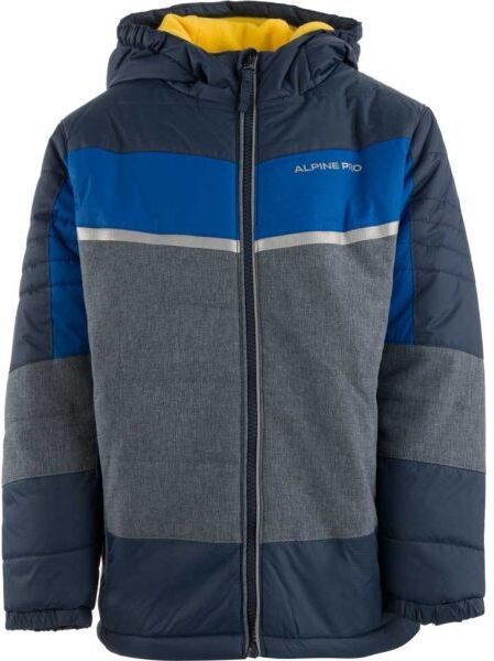 ALPINE PRO NALANO Detská bunda, tmavo modrá, veľkosť