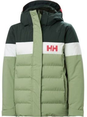 Helly Hansen JR DIAMOND JACKET Dievčenská lyžiarska bunda, zelená, veľkosť