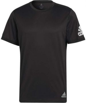 adidas RUN IT TEE Pánske bežecké tričko, čierna, veľkosť