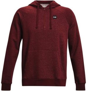 Under Armour RIVAL FLEECE 1/2ZIP HD Pánska mikina, vínová, veľkosť S