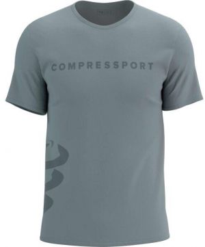 Compressport LOGO SS TSHIRT Pánske tréningové tričko, šedá, veľkosť