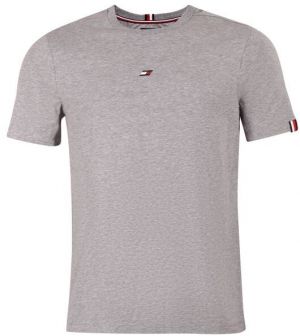Tommy Hilfiger ESSENTIALS SMALL LOGO S/S TEE Pánske tričko, sivá, veľkosť