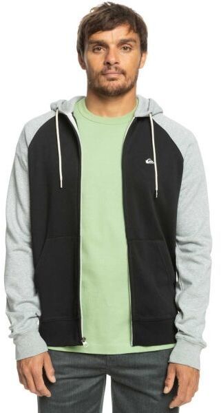 Quiksilver EVERYDAY ZIP Pánska mikina, čierna, veľkosť