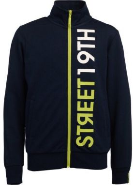 Lewro MALACH Chlapčenská mikina so zapínaním po celej dĺžke, tmavo modrá, veľkosť 116-122