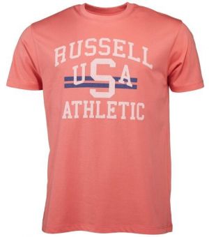 Russell Athletic T-SHIRT M Pánske tričko, lososová, veľkosť