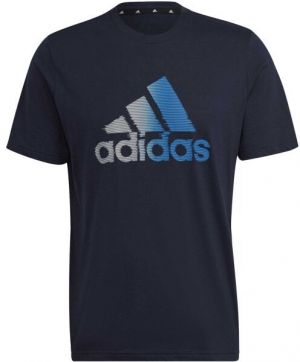 adidas D2M LOGO TEE Pánske športové tričko, čierna, veľkosť