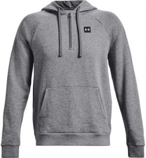 Under Armour RIVAL FLEECE 1/2ZIP HD Pánska mikina, sivá, veľkosť