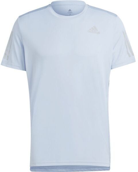 adidas OWN THE RUN TEE Pánske bežecké tričko, svetlomodrá, veľkosť