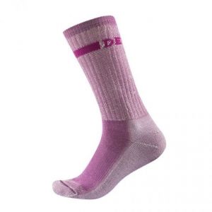 Devold OUTDOOR MEDIUM WOMAN SOCK Dámske športové ponožky, ružová, veľkosť