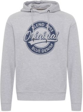 BLEND SWEATSHIRT REGULAR FIT Pánska mikina, sivá, veľkosť