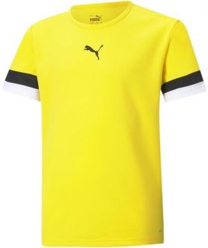 Puma TEAMRISE JERSEY JR Detské tričko, žltá, veľkosť