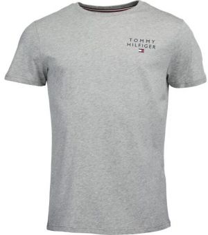 Tommy Hilfiger TH ORIGINAL-CN SS TEE LOGO Pánske tričko, sivá, veľkosť
