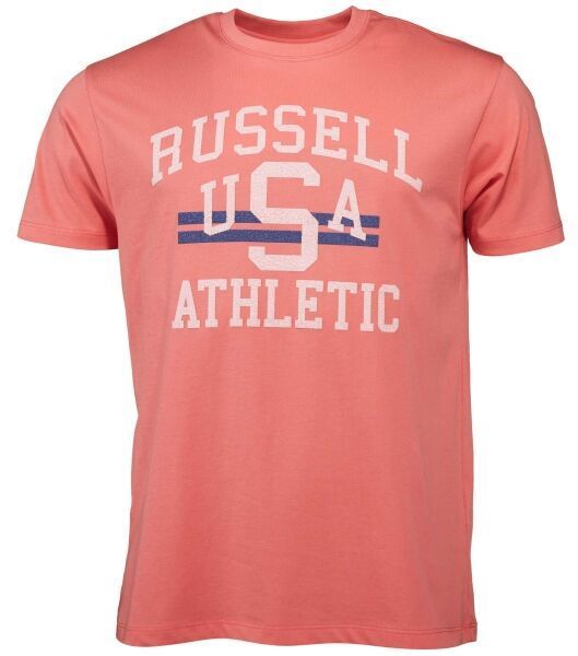 Russell Athletic T-SHIRT M Pánske tričko, lososová, veľkosť