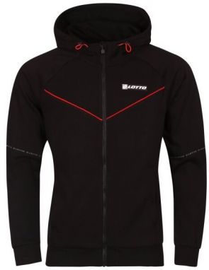 Lotto LOGO VIII SWEAT FZ HD Pánska mikina, čierna, veľkosť