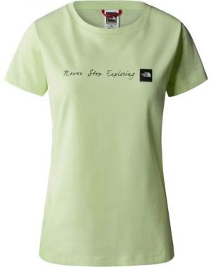 The North Face W S/S NEVERSTOPEXPLORING TEE Dámske tričko, svetlo zelená, veľkosť