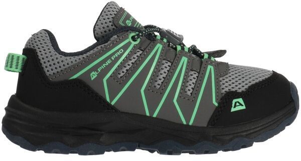 ALPINE PRO LEIFO Detská outdoorová obuv, sivá, veľkosť
