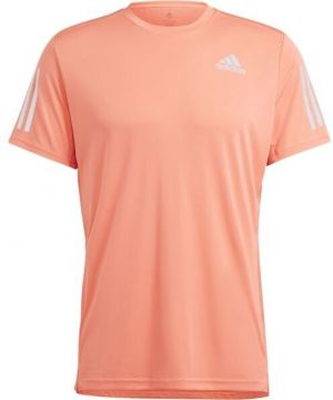 adidas OWN THE RUN TEE Pánske bežecké tričko, lososová, veľkosť