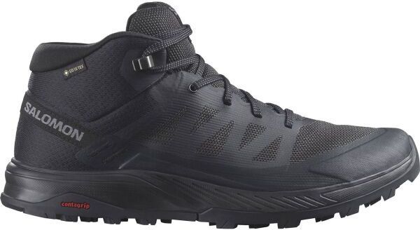 Salomon OUTRISE MID GTX Pánska turistická obuv, čierna, veľkosť 44 2/3