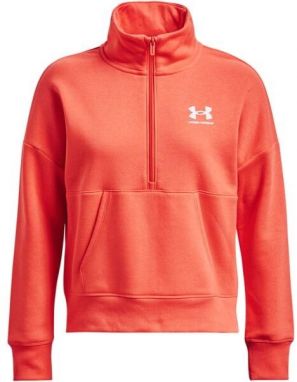 Under Armour RIVAL FLEECE HZ Dámska flísová mikina, lososová, veľkosť