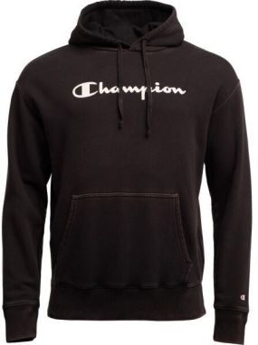 Champion OLD SCHOOL HOODED SWEATSHIRT Pánska mikina, čierna, veľkosť