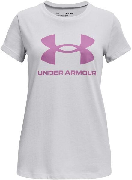 Under Armour LIVE SPORTSTYLE GRAPHIC SS Dievčenské tričko, sivá, veľkosť L