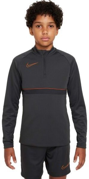 Nike DRI-FIT ACADEMY B Chlapčenské futbalové tričko, tmavo sivá, veľkosť