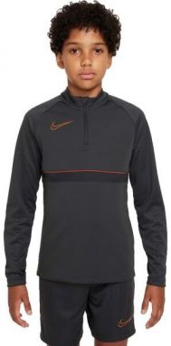 Nike DRI-FIT ACADEMY B Chlapčenské futbalové tričko, tmavo sivá, veľkosť