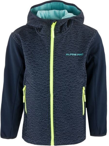 ALPINE PRO NURGA Detská bunda, tmavo modrá, veľkosť