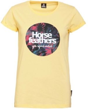 Horsefeathers ODILE TOP Dámske tričko, žltá, veľkosť