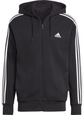 adidas 3S FT FZ HD Pánska mikina, čierna, veľkosť XXL