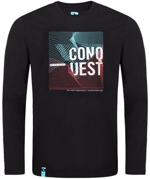 LOAP ALEK Pánske tričko, čierna, veľkosť