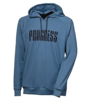 PROGRESS HORNET HOODY Pánska tepláková mikina s kapucňou, modrá, veľkosť