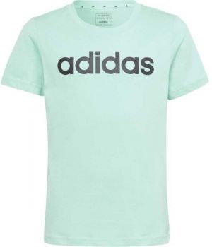 adidas ESS LIN T Dievčenské tričko, svetlo zelená, veľkosť