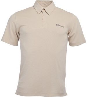 Columbia SUN RIDGE POLO Pánske polo tričko, béžová, veľkosť