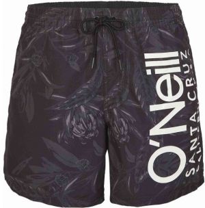 O'Neill CALI FLORAL 16'' SWIM SHORTS Pánske kúpacie šortky, čierna, veľkosť