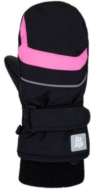 LOAP RUTI Detské palčiaky, čierna, veľkosť 6Y