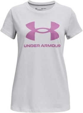 Under Armour LIVE SPORTSTYLE GRAPHIC SS Dievčenské tričko, sivá, veľkosť L