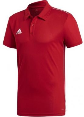adidas CORE18 POLO Polo tričko, červená, veľkosť