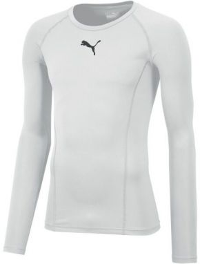 Puma LIGA BASELAYER TEE LS JR Chlapčenské tričko, biela, veľkosť