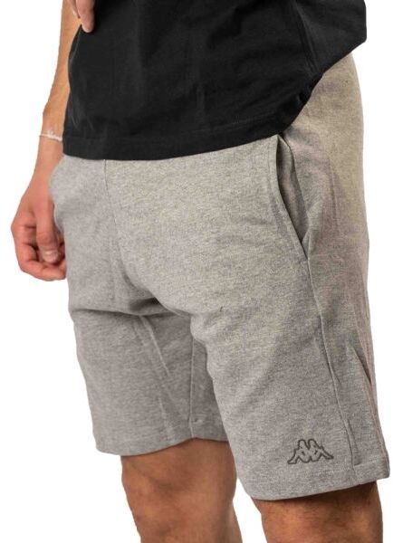 Kappa LOGO EKEZO Pánske šortky, sivá, veľkosť XXL