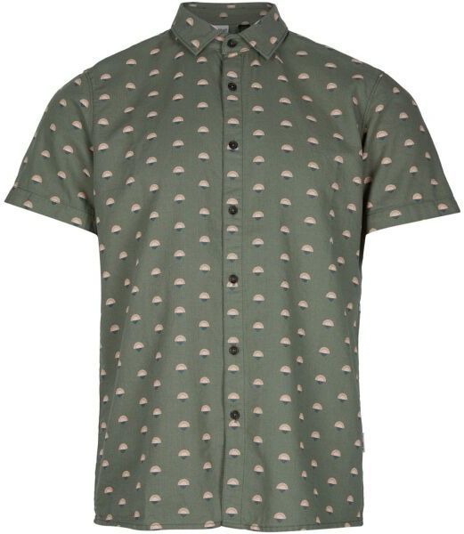 O'Neill AOP CHAMBRAY SHIRT Pánska košeľa s krátkym rukávom, khaki, veľkosť