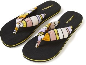 O'Neill DITSY SUN BLOOM SANDALS Dámske žabky, čierna, veľkosť