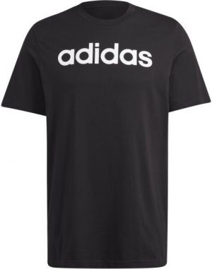 adidas LIN SJ TEE Pánske tričko, čierna, veľkosť