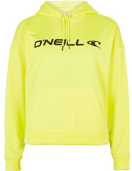 O'Neill RUTILE HOODED FLEECE Dámska mikina, reflexný neón, veľkosť