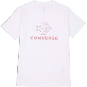 Converse SEASONAL STAR CHEVRON SS TEE Dámske tričko, biela, veľkosť