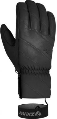 Ziener KUMA AS W Dámske lyžiarske rukavice, čierna, veľkosť