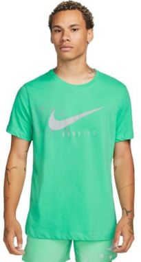 Nike NK DF TEE RUN DIV DFC SS Pánske bežecké tričko, svetlo zelená, veľkosť